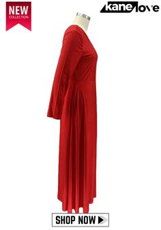 Autumn Red V-neck Long Sleeves Plus Size Maxi Dress Plus Size Casual Dresses, Plus Size Maxi Dress, Affordable Dresses, Clothing Plus Size, Plus Size Maxi, Plus Size Maxi Dresses, Plus Size Casual, Model Photos, Plus Size Clothing