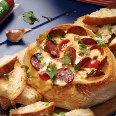 Pizza Platter, Cobb Loaf Dip Recipes, Cheese Cob Loaf Dip, Best Cob Loaf Dip Recipes