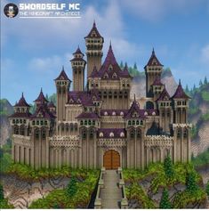 Castle Doors Minecraft, Gothic Minecraft Castle, Castle Minecraft Blueprints, Pirate Minecraft, Castle Inspiration