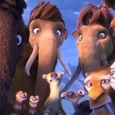 the ice age continentals are all looking at each other in this animated scene from ice age continentals