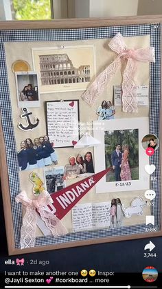 a collage with pictures and words on it