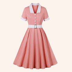 Hemline / Train:Midi; Season:Spring,Summer; Sleeve Length:Short Sleeve; Look After Me:Machine wash,Wet and Dry,Washable; Gender:Women's; What's in the box:Dress,Homecoming Dresses; Types:Dress,Swing Dress,A-Line Dress; Style:Retro Vintage,1950s; Occasion:Date; Material:Cotton; Age Group:Adults'; Pattern:Color Block; Listing Date:01/29/2024 1950s A-line Vintage Summer Dress, 1950s Style Summer Dress With Short Sleeves, 1950s Style Short Sleeve Summer Dress, 1950s Vintage Dress For Summer, 1950s Style Vintage Dress For Summer, 1950s Style Vintage Summer Dress, Retro A-line Vintage Dress For Summer, Retro Collared Dresses For Summer, Retro Vintage Dress With Short Sleeves For Spring