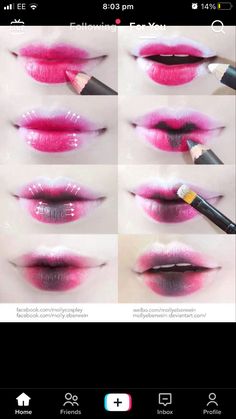 Yami Kawaii Makeup, Learn Makeup, Lipstick Designs, Swag Makeup, Edgy Makeup, Gothic Makeup