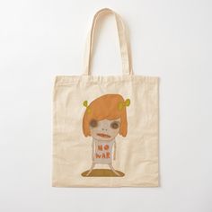 100% cotton reusable shopping carry bag with digital print on one side. yoshitomo nara Nara Yoshitomo Shirt, Yoshitomo Nara, Cotton Tote Bag, Carry Bag, Nara, Carry On Bag, Cotton Tote Bags, Bag Sale, Reusable Tote Bags