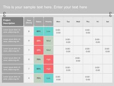 a project plan template for powerpoint is shown in the middle of this slide, it shows