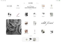 an image of a website page with many different items on the screen and in the background, there is a woman's hair