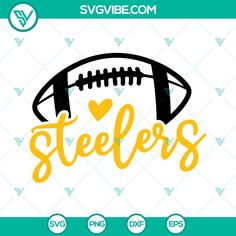 football svg file with the word steeles on it