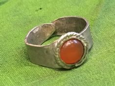 This beautiful ring is replica of Roman ring. Ring made of sterling silver with carnelian cabochon. This ring is rare example of adjustable Roman ring and will fit most of the sizes. It easy to adjust. If you want me to adjust it to your specific size just tell me your ring size (or finger circumference) and I send it adjusted. If you are looking for ring that will fit with your or someone else SCA or living history garb - this ring is exactly what you need. Besides it perfect for all sort of me Weaving Shuttle, Roman Ring, Artisan Rings, Living History, You Want Me, Beautiful Ring, Historical Clothing, Ring Ring, Unique Rings