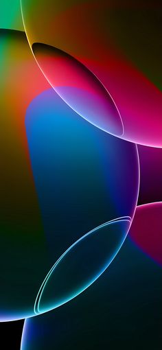 an abstract image with multiple colors and curves in the background, including blue, green, pink