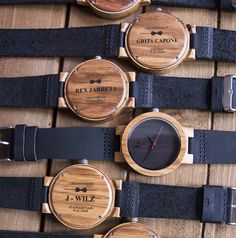 Groomsmen Watches, Wooden Watches For Men, Wooden Watches, Watch Engraving, Tree Hut