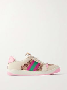 Shop GUCCI Screener embellished canvas and leather sneakers, Explore the latest GUCCI women's collection today on NET A PORTER Luxury Gucci Sneakers With Embroidered Logo, Gucci Designer High-top Sneakers With Embroidered Logo, Designer Gucci High-top Sneakers With Embroidered Logo, Gucci Leather High-top Sneakers With Embroidered Logo, Gucci Designer Sneakers With Embroidered Logo, Designer Gucci Sneakers With Embroidered Logo, Sporty Gucci Sneakers With Embroidered Logo, Gucci Sporty High-top Sneakers With Embroidered Logo, Gucci Pink Sneakers With Rubber Sole