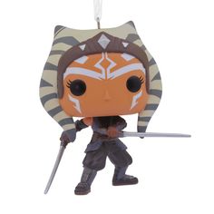 Forge your own path to happy holidays with this Christmas tree ornament of Ahsoka Tano, the wandering Jedi who strives to right injustices that she discovers, wielding two Lightsabers. The decoration features signature styling that resembles a scaled-down version of one of your favorite Funko POP! designs. | Additional Details: Resin ornament features hanger attachment. | Includes: One Hallmark Christmas ornament. | Approx. Size in Inches: 3 x 3.25 x 2 Dino Decorations, Jim Shore Christmas, Target Christmas, Candy Cane Christmas Tree, Willow Tree Figurines, Star Wars Ahsoka, Hallmark Christmas Ornaments, Ahsoka Tano, Christmas Trends