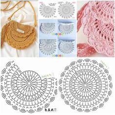 crochet patterns for purses and handbags with instructions to make them easy