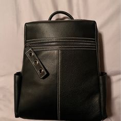 Adorable Casual Faux Leather Backpack/Purse. Has Plenty Of Pockets/Storage Throughout, Including 3 “Pockets” On The Inside. Great For Housing Your Ipad/Kindle/Book/Umbrella/Water Bottle, Really Almost Anything. Black Faux Leather Backpack For On-the-go, Black Rectangular Backpack With Cell Phone Pocket, School Backpack With Zipper In Faux Leather, Casual Faux Leather Backpack With Zipper Pocket, Faux Leather Backpack With Zipper Closure, Trendy Faux Leather Backpack With Zipper Pocket, Black Backpack With Cell Phone Pocket, Leather Backpack With Cell Phone Pocket For School, Faux Leather Backpack With Zipper For Daily Use