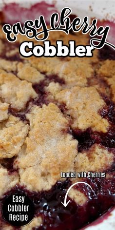 an easy cobbler recipe with crumbled toppings