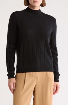 Decoratively stitched ribbing subtly enhances the ultra-soft cashmere yarns of this versatile crewneck sweater. 34" length (size Small) Crewneck Long sleeves 100% cotton Dry clean Imported Bruno Magli, Cashmere Yarn, Sweaters Crewneck, Cashmere Sweater, Crewneck Sweater, Cashmere Sweaters, Crew Neck Sweater, Nordstrom Rack, Sweater Outfits