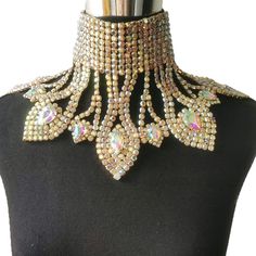 Rhinestone Retro Choker Vintage Necklace adds a spark to the appearance of any woman if chosen right really good choice for every type of bride! Rhinestone Retro Choker Vintage Necklace Style: Trendy Metals Type: Copper Material: Glass Processing Time: Once your order is received, processing time could take up to 3 business days. After your order is processed our supplier's manufacturing team will then pack and ship your item. Once your item is shipped, you will receive a tracking number sent to Wedding Necklaces With Rhinestones, Adjustable Jeweled Crystal Necklaces, Rhinestone Bling Necklace For Party, Bling Rhinestone Necklace For Party, Adjustable Rhinestone Crystal Necklace For Wedding, Gold Crystal Necklaces With Stones For Party, Jeweled Choker Bridal Necklace For Party, Gold Party Crystal Necklace With Stones, Dazzling Jeweled Crystal Bridal Necklace