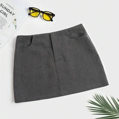 Super Cute And Stylish Ships In 5-10 Business Days Summer Pencil Skirt Skort With Pockets, Summer Pencil Mini Skirt With Pockets, Rose Skirt, Solid Skirt, High Waisted Skirt, High Waist, Womens Skirt, Super Cute, High Waisted