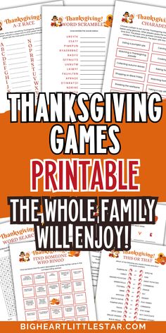 printable thanksgiving games for the whole family Thanksgiving Family Fun Ideas, Printable Family Games, Thanksgiving Games For Family Fun Free Printable Games, Thanksgiving Games For Family Fun Free Printable, Thanksgiving Games Printable, Thanksgiving Team Building Ideas, Thanksgiving Fun Games, Family Thanksgiving Games, Family Night Games