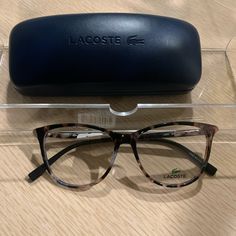 Lacoste Frame Comes With Case Black Tortoise Size 53/14/140 Lacoste Glasses, Black Eyeglasses Frames, Red Eyeglasses, Prescription Glasses Frames, Tortoise Glasses, Black Tortoise, Oval Eyeglasses, Eye Glasses Frames, Black Ombre