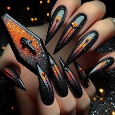 #FallNails #NailTrends2024 #AutumnVibes #MatteNails #nailart #naildesign #nailcolor #nailpolish #summernails #springnails #pinknails #rednails #acrylicnails #alomondnails #nailcare #winternails #whitenails #nailsalon #frenchnails #shortnails #bluenails #blacknails #nudenails #gelnails #halloweennails #simplenails #greennails #purplenails #nails #autumnnails #squarenails #longnails #coffinnails #longcoffinnails #shortcoffinnails #nailtrends #fashionnails #fallnailstrendy #spookynails Cute Dark Nails Designs, Best Nail Designs 2024, Villain Nails Aesthetic, Goth Toe Nails, Nails Acrylic Goth, Pointy Halloween Nails, Gothic Summer Nails, Edc Nails Designs, Summer Goth Nails