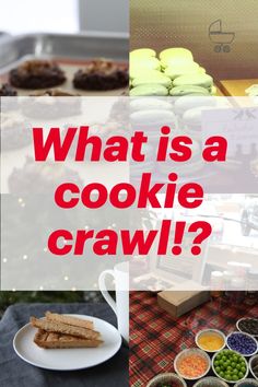 what is a cookie craw? with pictures of cookies and cupcakes on the table