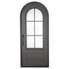 Air 8 - Single Full Arch - Pinky's Iron Doors Arched Front Door, Replacing Front Door, Steel Doors And Windows, Metal Front Door, Iron Entry Doors, Simple Interest, European Cottage, Instant Loans, Steel Windows