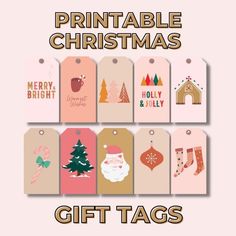 printable christmas gift tags with different designs