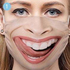 🔥95% of customers buy 3 or more🔥 Mask For Halloween, Cotton Mouth, Party Face Masks, Funny Cosplay, Funny Face Mask, Half Face Mask, Diamond Face, Mouth Mask, Funny Face