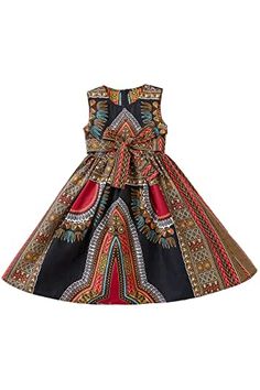 Amazon.com : ankara dresses kids girl African Dashiki, African Clothes, Dress African, Childrens Clothing, Princess Dresses, African Print Dress