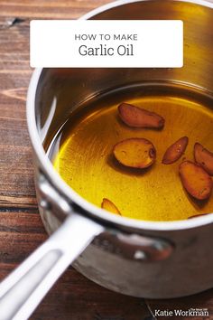 how to make garlic oil in a pot