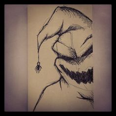 a drawing of the joker with his mouth open and teeth hanging down from it's mouth