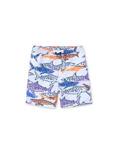 From our Kenya collection, these mid-length trunks feature the many species of sharks that swim in the water on the Malindi coast. Made for all-day fun, our shorts are loaded with design details like a comfy elastic waist, easy-pull drawcord, mesh liner, and UPF 50+ sun protection. Matching family styles are available in our Family Shop. Dress Romper Outfit, Species Of Sharks, Boys Swimwear, Romper Outfit, Outerwear Outfit, Tea Collection, Newborn Boy, Swim Bottoms, New Arrival Dress