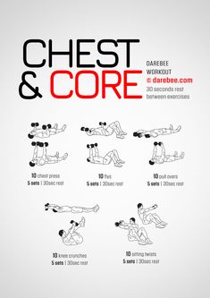 the back and core workout poster