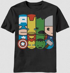 the avengers t - shirt is shown on a white background