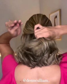 Hair Video for you every day! | 1,2 or 3?? Which one is your favourite?? 😍😍 By @deniseulliam_ ❤️ . *No copyright infringement was intended. If you are the author of this... | Instagram Med Hair Updos Simple, Braided Hairdo, Hair Curling Tips, Ponytail Hairstyles Easy, Peinados Fáciles Para Cabello Corto, Hairdos For Short Hair