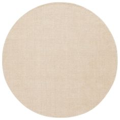 a round rug in beige on a white background