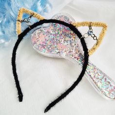 Kitty Ears: cat ears headband /kitten ears/cat ears/ Valentines day gift .  The cat ear headband is decorated with crystal rhinestones. Crystals shimmer and sparkle like precious stones. Stunning accessories for any occasion: costume parties, festivals, cosplay, burlesque outfits, Valentines day gift - it's all up to you! Made from high quality crystal.  I put our soul while doing this headband and hope it will bring happiness and luck to you. Colours can be different due to screen settings, but be sure they are made carefully and with love. All my goods will be sent during 1-2 days. A tracking number will be indicated in a  system after delivery.  Don't be shy and ask whatever you need. Visit my HelenaCreationsGifts.etsy.com to see more goods made by hand.  ♥I am so grateful for visiting Burlesque Outfit, Cat Ear Headband, Cat Ears Headband, Costume Parties, Ears Headband, Cat Ear, Bring Happiness, Hair Accessories Headbands, Cat Gifts