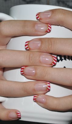 Candy Cane Nails, Cute Christmas Nails, Nail Candy, Christmas Nails Acrylic