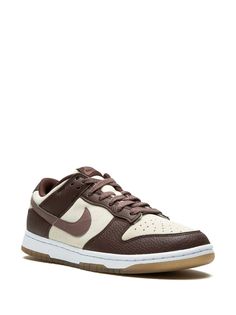 Nike Dunk Low "Plum/Coconut Milk" Sneakers - Farfetch Sneakers Brown, Nike Brown, Brown Sneakers, Boot Pumps, Summer Beach Wear, Boots And Sneakers, Nike Dunk Low, Ballet Flat Shoes, Dunk Low