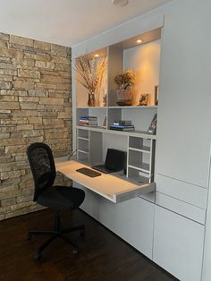 Desk In A Wardrobe, Desk With Armoire, Hidden Desk Wall Unit, Wall Desk Bed, Small Den With Desk, Hide Desk In Living Room, Hidden Office Space In Living Room, Living Room Hidden Desk, Fold Out Wall Desk