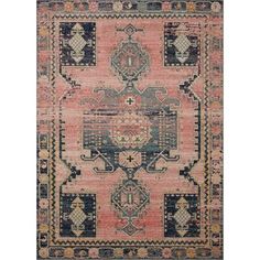 Elevate the look of your living space with this Oriental rug that draws inspiration from antique motifs. Power-loomed in Turkey from stain-resistant polypropylene, it features a design of medallions and interlocking geometric shapes with a wide border, completed in purposefully distressed and soft hues of rose, beige, and shades of blue. It has a medium pile height of less than 0.5”, making it a good choice for high traffic areas in your home. Plus, you’ll love that it comes in an array of sizes Federal House, Rug Urban, Alexander Home, Tudor House, Loloi Rugs, Rich Color Palette, Rug Direct, Antique Inspiration, Accent Rugs