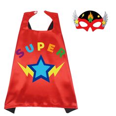 PRICES MAY VARY. ➤【Superhero Toys】:★ Be A Super Hero !!! with Flash, Star, Flame elements, star superhero and mask add a touch of realism to imaginative role-playing. Kids transform into their favorite superheroes, which can inspire them imagination and creativity. Perfect Superhero gifts to boys and girls. Little kids will love the feeling of wonderful superhero cape blowing in the wind. ➤【Convenient Sized】:★ Super Hero Capes for kids, 27.5 inch L x 27.5 inch W, recommended for 3-9 years old ch Superhero Capes For Kids, Kids Dress Up Costumes, Superhero Dress Up, Girls Halloween Party, Super Hero Capes For Kids, Superhero Letters, Pretend Play Costumes, Superhero Toys, Superhero Cape