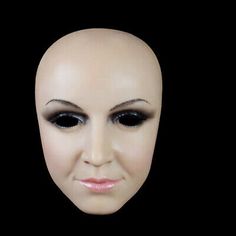 (eBay) TRANSKIN Silicone Mask Movie Props Realistic Female Face Masks Crossdressing Mask Movie, Silicone Mask, Silicone Masks, Rubber Face, Female Mask, Women Lipstick, Head Mask, Costume Masks, Female Face