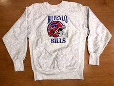 Vintage 1980s Buffalo Bills Crewneck Sweatshirt jersey super bowl thurman thomas xxv xxvi xxvii xxviii afc champs champions lesean mccoy by BroadwayVintageLLC on Etsy Front Bottoms