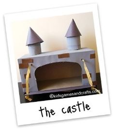 an image of a castle made out of cardboard