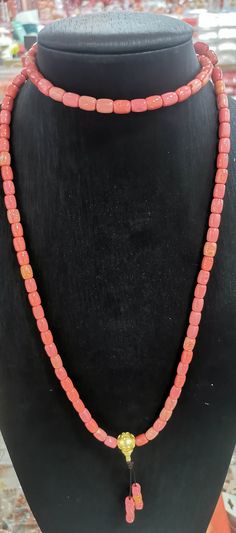 material:coral  quantity:one set 108PCS apprx.25+inch size:approx.6-20mm note:have larger stock and offert wholesale price. Red Necklaces With 8mm Beads For Jewelry Making, Red Coral Jewelry With 8mm Beads, Orange Red Coral Beads For Jewelry Making, Gift Red Coral Necklaces With 8mm Beads, Coral Necklace With Single Strand Round Beads, Coral Single Strand Necklace With Round Beads, Orange Red Coral Necklace With Round Beads, Red Rectangular Spiritual Jewelry, Spiritual Orange Necklace Made Of Red Coral