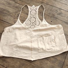 Aerie Summer House Crochet Back Cropped Tank Top Size Xxl, Color Is Sandalwood. Never Worn. House Crochet, Summer House, Cropped Tank Top, Crop Tank, Tank Top, Womens Tops, Tank Tops, Cream, Crochet