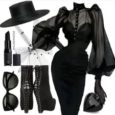 Goth Babe, Winter Goth, Goth Girl, Fairy Godmother, Fashion Inspiration Design, Cosplay Outfits, Dark Fashion