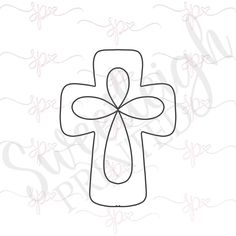 Cross Cookie Cutter - Sweetleigh Cross Cookie, Baby Dedication, Cookie Icing, Easter Cookies